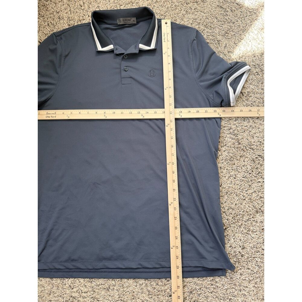 G/FORE Men’s Tux Banded Sleeve Tech Jersey Golf Polo XL - Ink - Picture 7 of 7